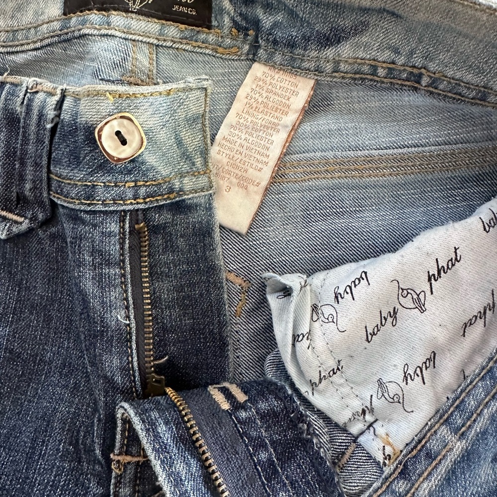 Baby Phat Iconic Distressed Blue Skinny Jeans - Picture 8 of 11